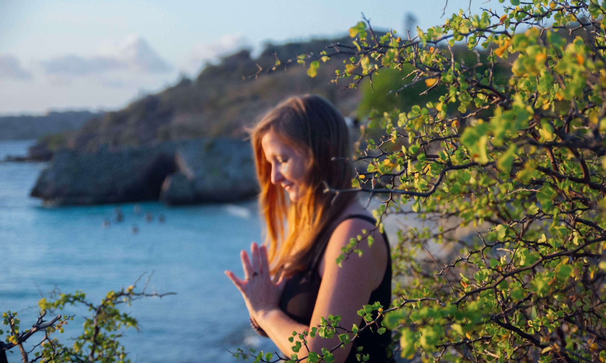 Beach yoga